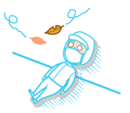 The inspector who wore a "mask" sticker #15925422