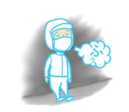 The inspector who wore a "mask" sticker #15925426