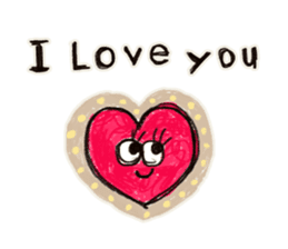 Heart face sticker sticker #15925578