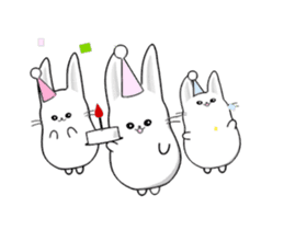 Space Rabbit So Cute sticker #15925953