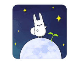 Space Rabbit So Cute sticker #15925960
