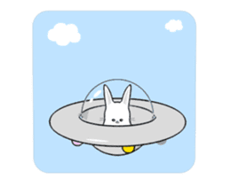 Space Rabbit So Cute sticker #15925961