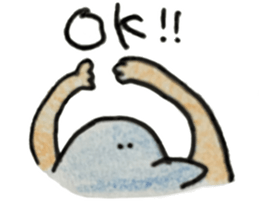 dolphin with hand sticker #15926010