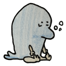 dolphin with hand sticker #15926019