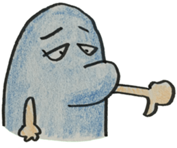 dolphin with hand sticker #15926030