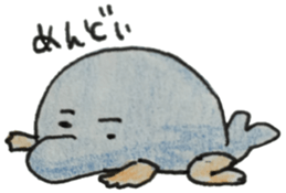 dolphin with hand sticker #15926034