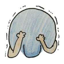 dolphin with hand sticker #15926036