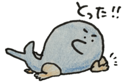 dolphin with hand sticker #15926037