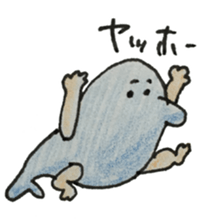 dolphin with hand sticker #15926041