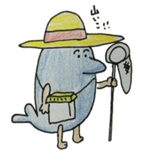 dolphin with hand sticker #15926045