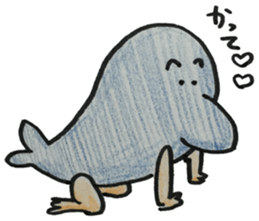 dolphin with hand sticker #15926049