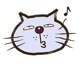 Cats that love singing sticker #15926177