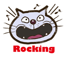 Cats that love singing sticker #15926181
