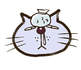 Cats that love singing sticker #15926198