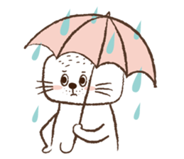 Square face rabbit's life sticker #15926487