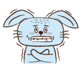 Square face rabbit's life sticker #15926505