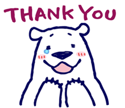 Lazy, Kindly Polar bear 4 sticker #15927142