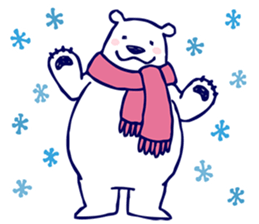 Lazy, Kindly Polar bear 4 sticker #15927159