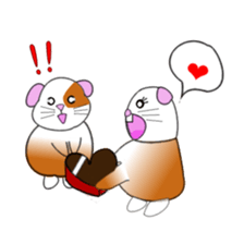 Guinea pig mo-chan & mo-kochanSticker sticker #15927576