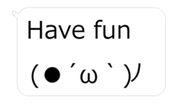 Moves! Big facetype Sticker hukidashi_EN sticker #15929477