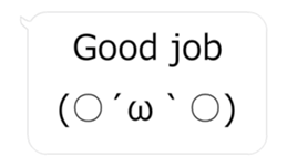 Moves! Big facetype Sticker hukidashi_EN sticker #15929486