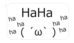 Moves! Big facetype Sticker hukidashi_EN sticker #15929488