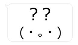 Moves! Big facetype Sticker hukidashi_EN sticker #15929492