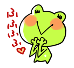 The frog which is full of expressions sticker #15929622