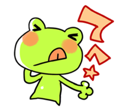 The frog which is full of expressions sticker #15929627