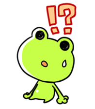 The frog which is full of expressions sticker #15929635