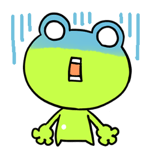 The frog which is full of expressions sticker #15929638