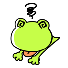 The frog which is full of expressions sticker #15929640