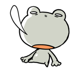 The frog which is full of expressions sticker #15929641