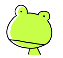 The frog which is full of expressions sticker #15929650