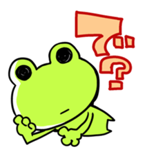 The frog which is full of expressions sticker #15929651