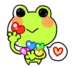 The frog which is full of expressions sticker #15929653