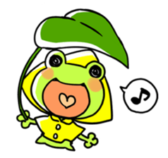 The frog which is full of expressions sticker #15929655