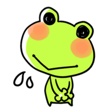 The frog which is full of expressions sticker #15929656