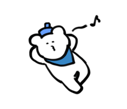 Sticker of Mr.beret and chick sticker #15929920