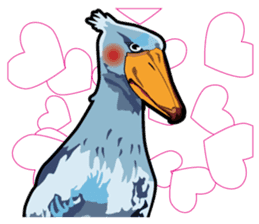 Sluggish bird Shoebill sticker #15929967