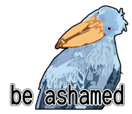 Sluggish bird Shoebill sticker #15929982