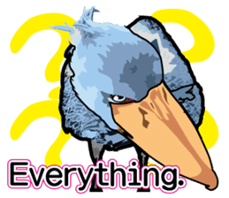 Sluggish bird Shoebill sticker #15929987