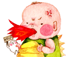 O-SHI-RI NINNGENN LIFE6 with baby sticker #15930058