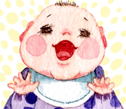 O-SHI-RI NINNGENN LIFE6 with baby sticker #15930075