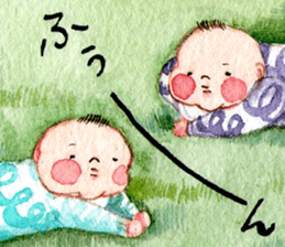 O-SHI-RI NINNGENN LIFE6 with baby sticker #15930080