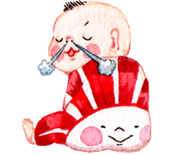 O-SHI-RI NINNGENN LIFE6 with baby sticker #15930091