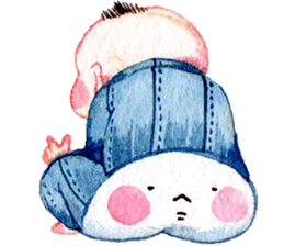 O-SHI-RI NINNGENN LIFE6 with baby sticker #15930092