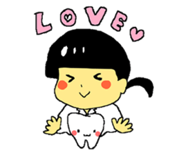 lovely tooth sticker sticker #15933422