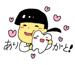 lovely tooth sticker sticker #15933423