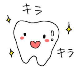 lovely tooth sticker sticker #15933431